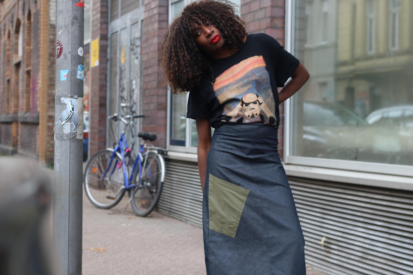 Y2k Denim Maxi Skirt| Avant Garde Cargo Pocket Long Skirt" Patchwork Utility Design XS