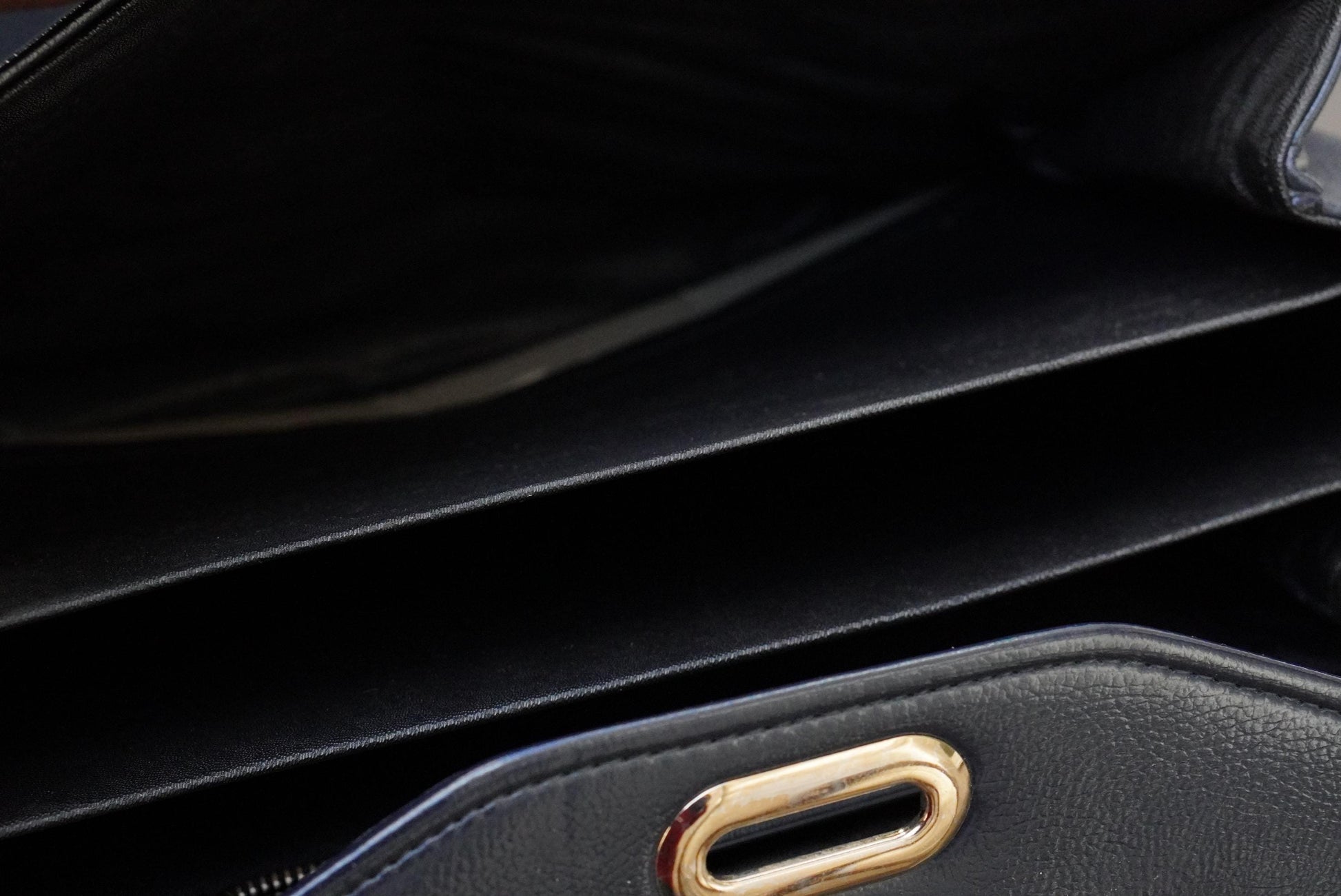Navy Blue Top Handle Bag Vintage 60s Structured Satchel Gold Twist Lock Retro