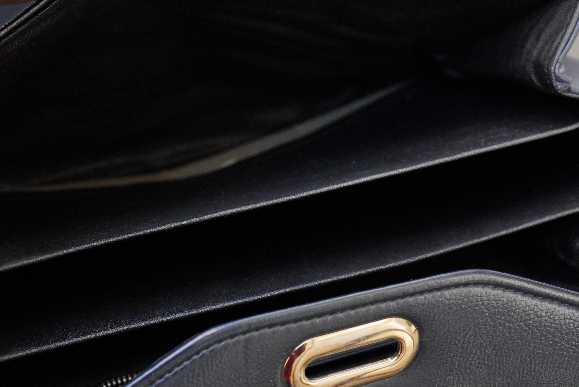 Navy Blue Top Handle Bag Vintage 60s Structured Satchel Gold Twist Lock Retro