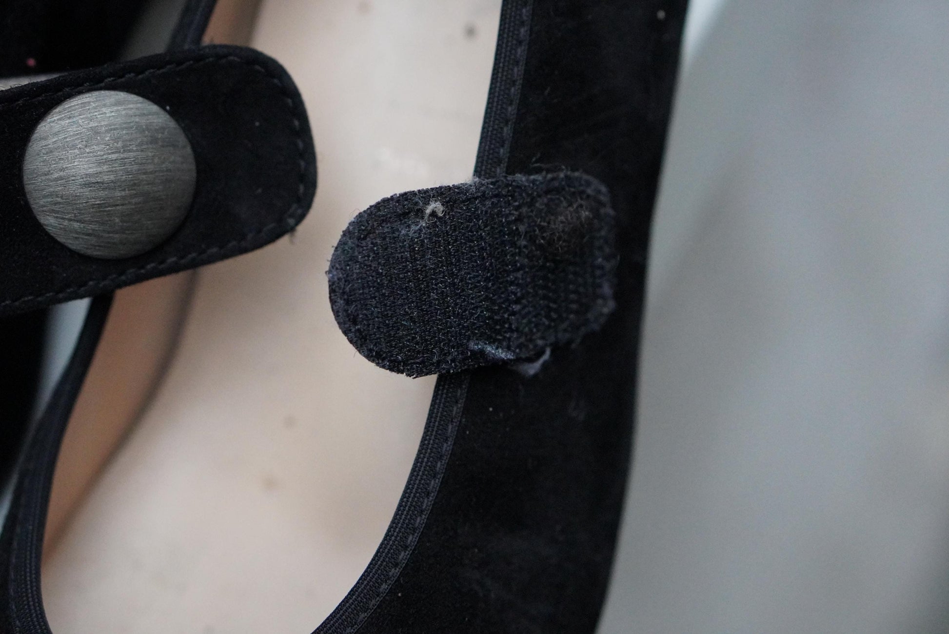 Black Suede Mary Jane Pumps: Square Toe Block Heel Shoes (UK 6)