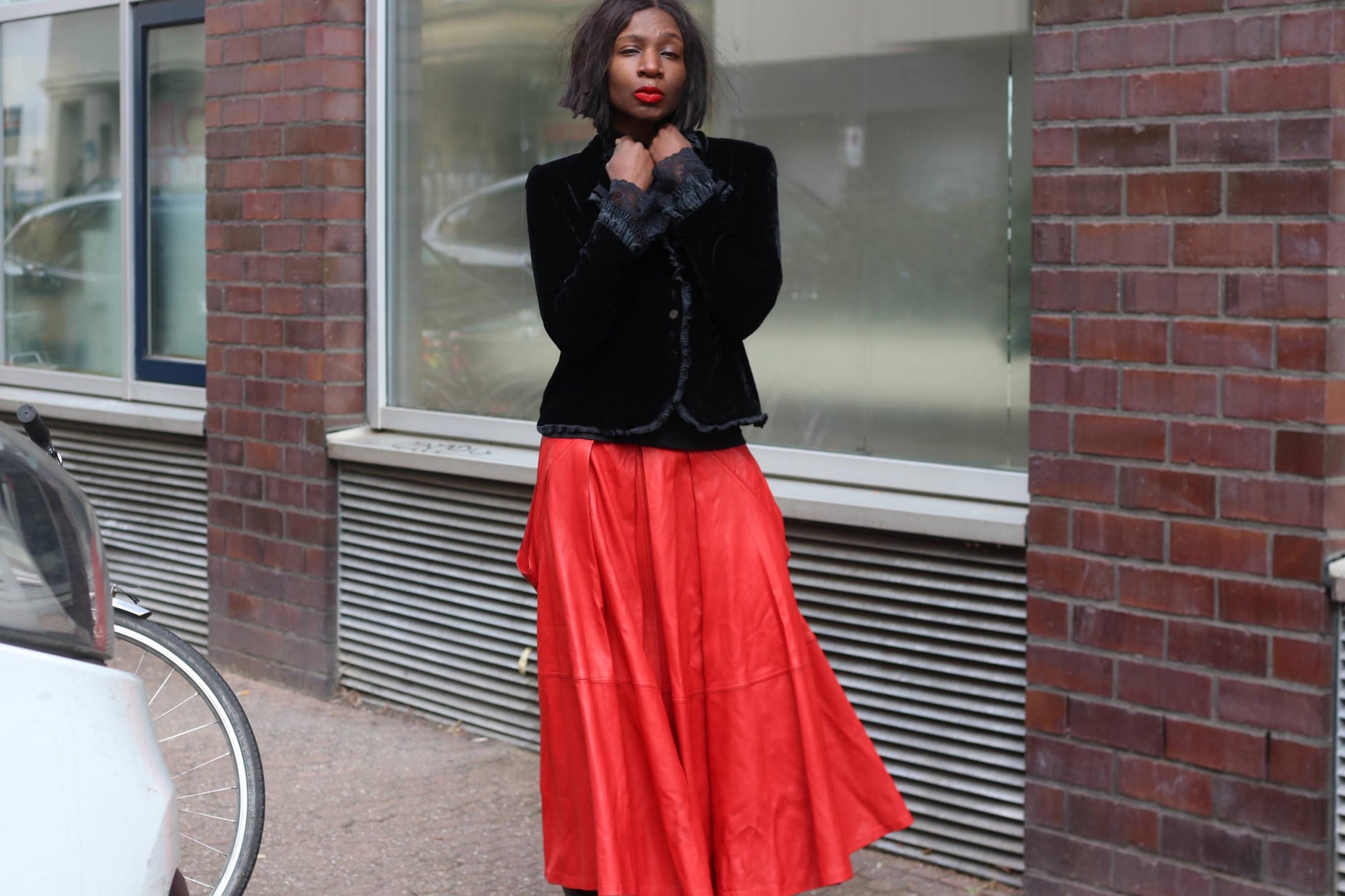 Vintage Silk Blend Velvet Blazer Black Gothic Victorian Ruffle Evening Jacket 38