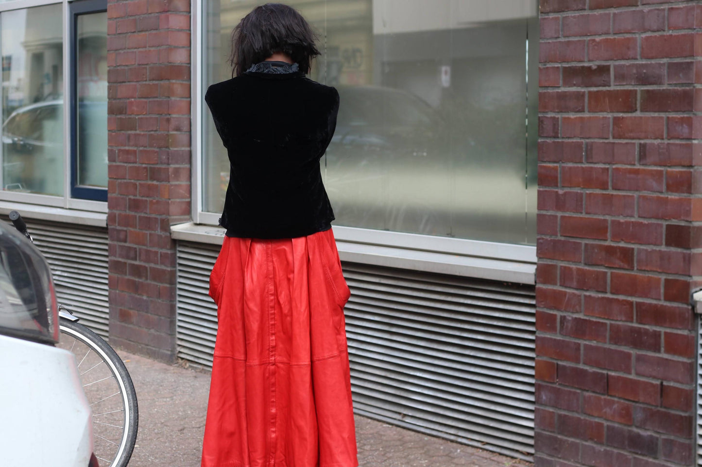 Vintage Silk Blend Velvet Blazer Black Gothic Victorian Ruffle Evening Jacket 38