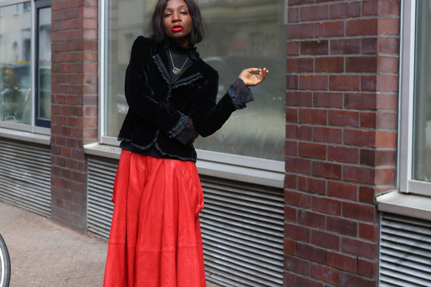 Vintage Silk Blend Velvet Blazer Black Gothic Victorian Ruffle Evening Jacket 38