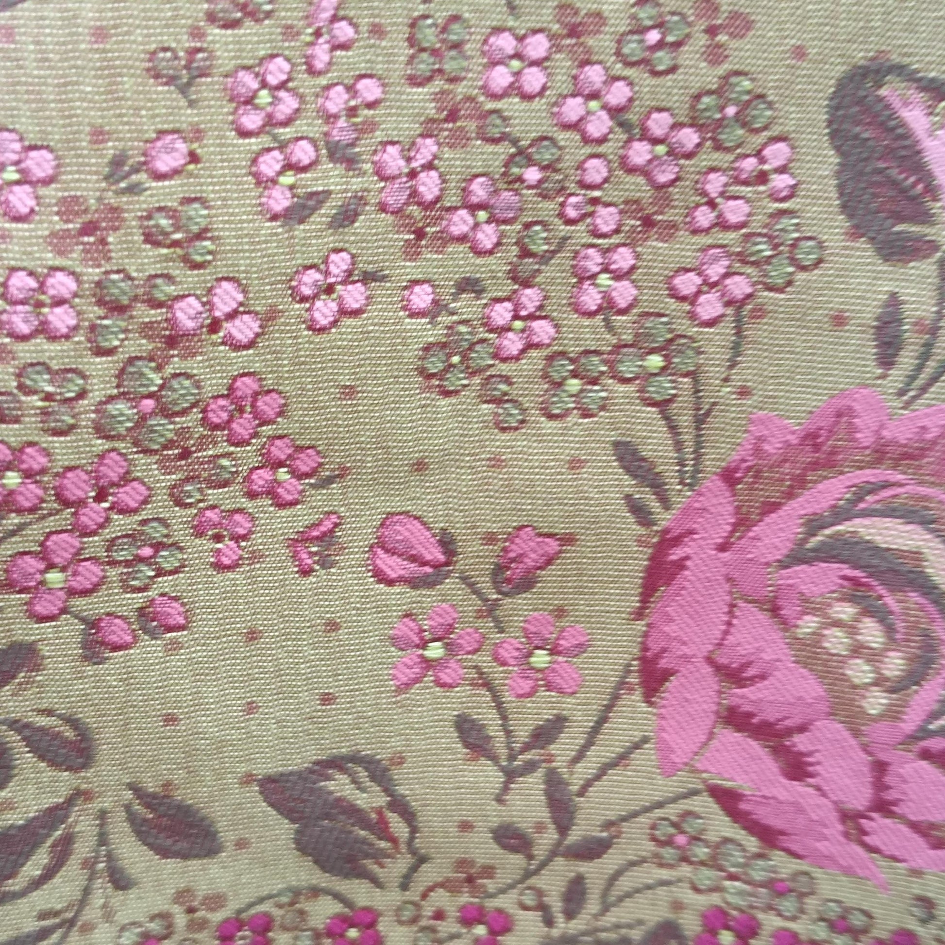 Handmade Vintage Brocade Blazer Floral Cropped Jacket Structured Retro