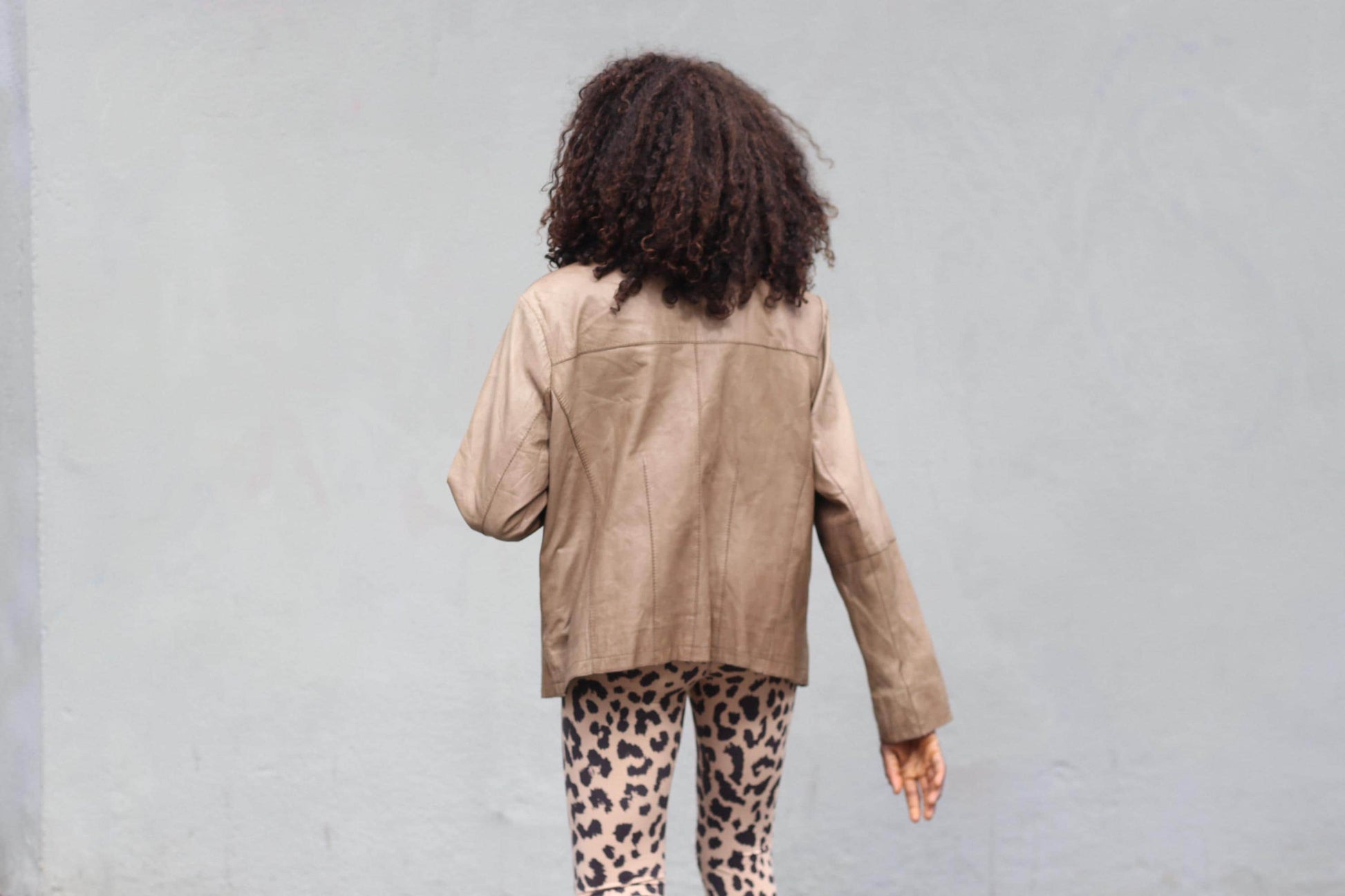 Yoek Vintage Leather Blazer| Studded Brown Jacket Western Boho Lined Grommet