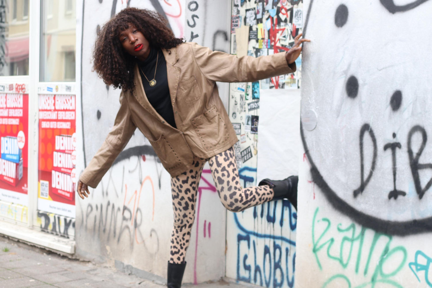Yoek Vintage Leather Blazer| Studded Brown Jacket Western Boho Lined Grommet