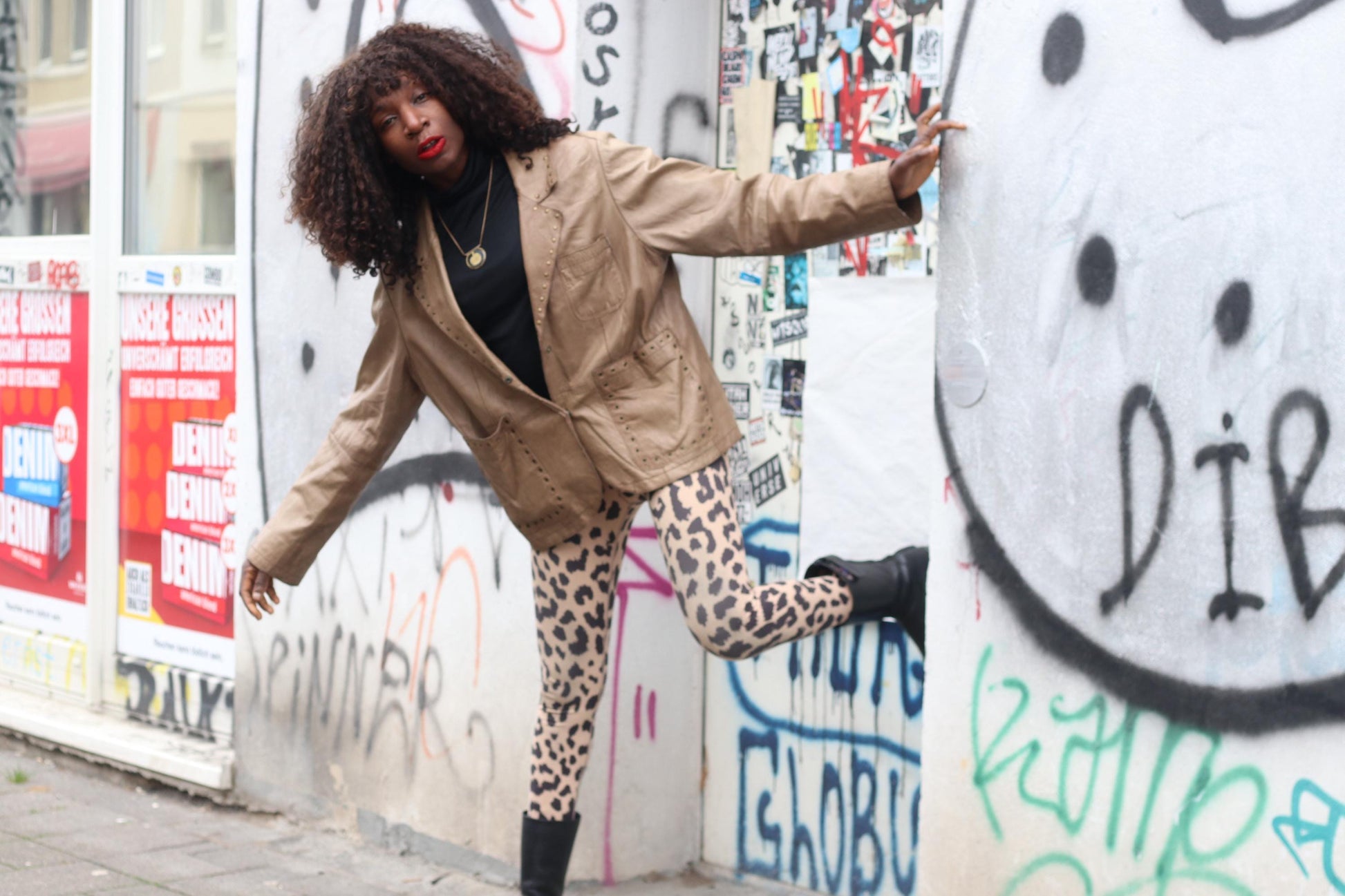 Yoek Vintage Leather Blazer| Studded Brown Jacket Western Boho Lined Grommet