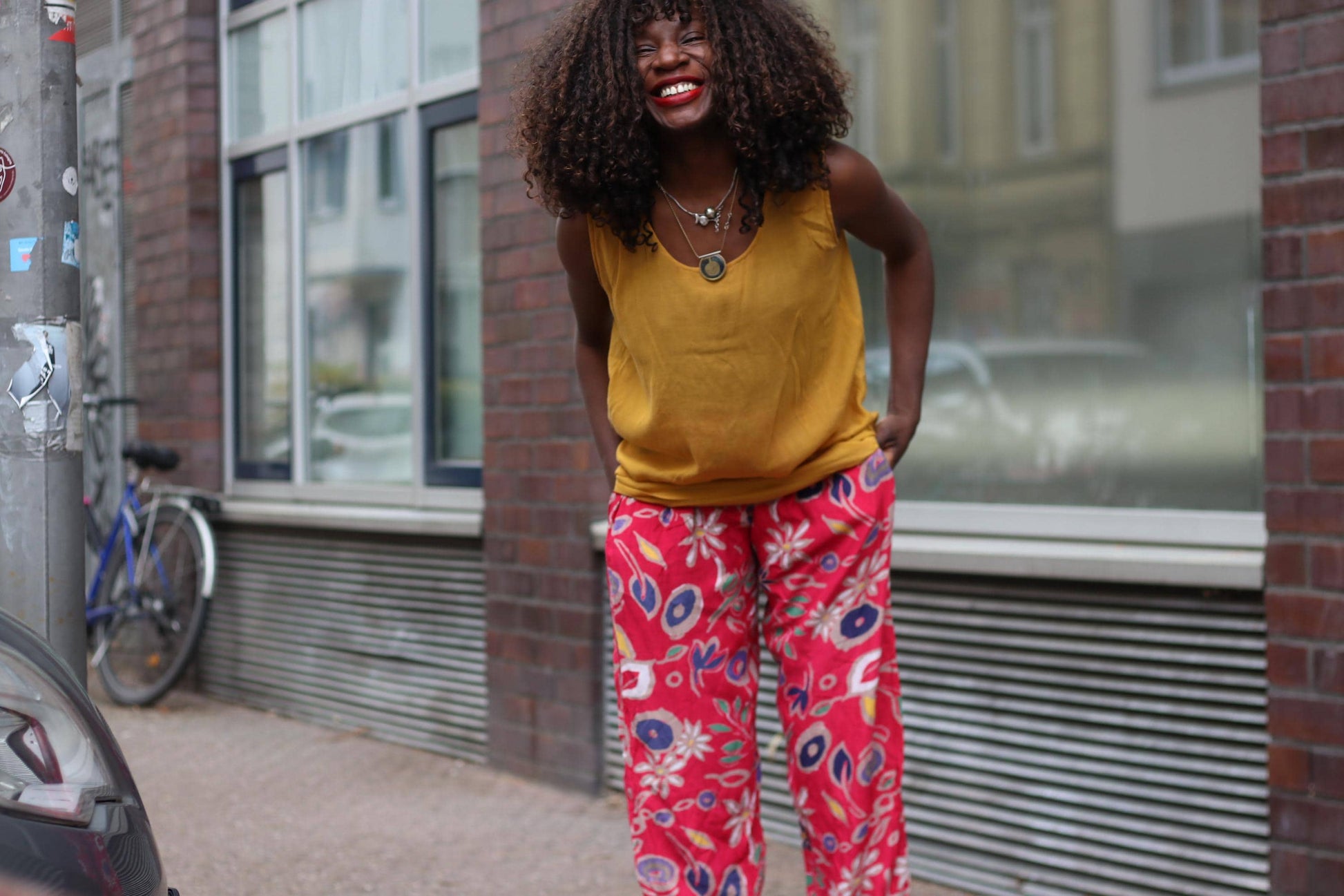 Vintage Pink Floral Trousers| Boho Summer Elasticated High Waist Wide Leg Pants Relaxed Fit