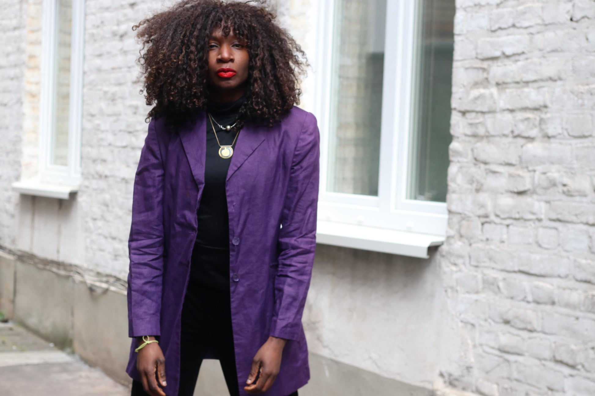 Purple Linen Blazer Vintage Italian 100% Lino Jacket Longline Oversized Summer Coat