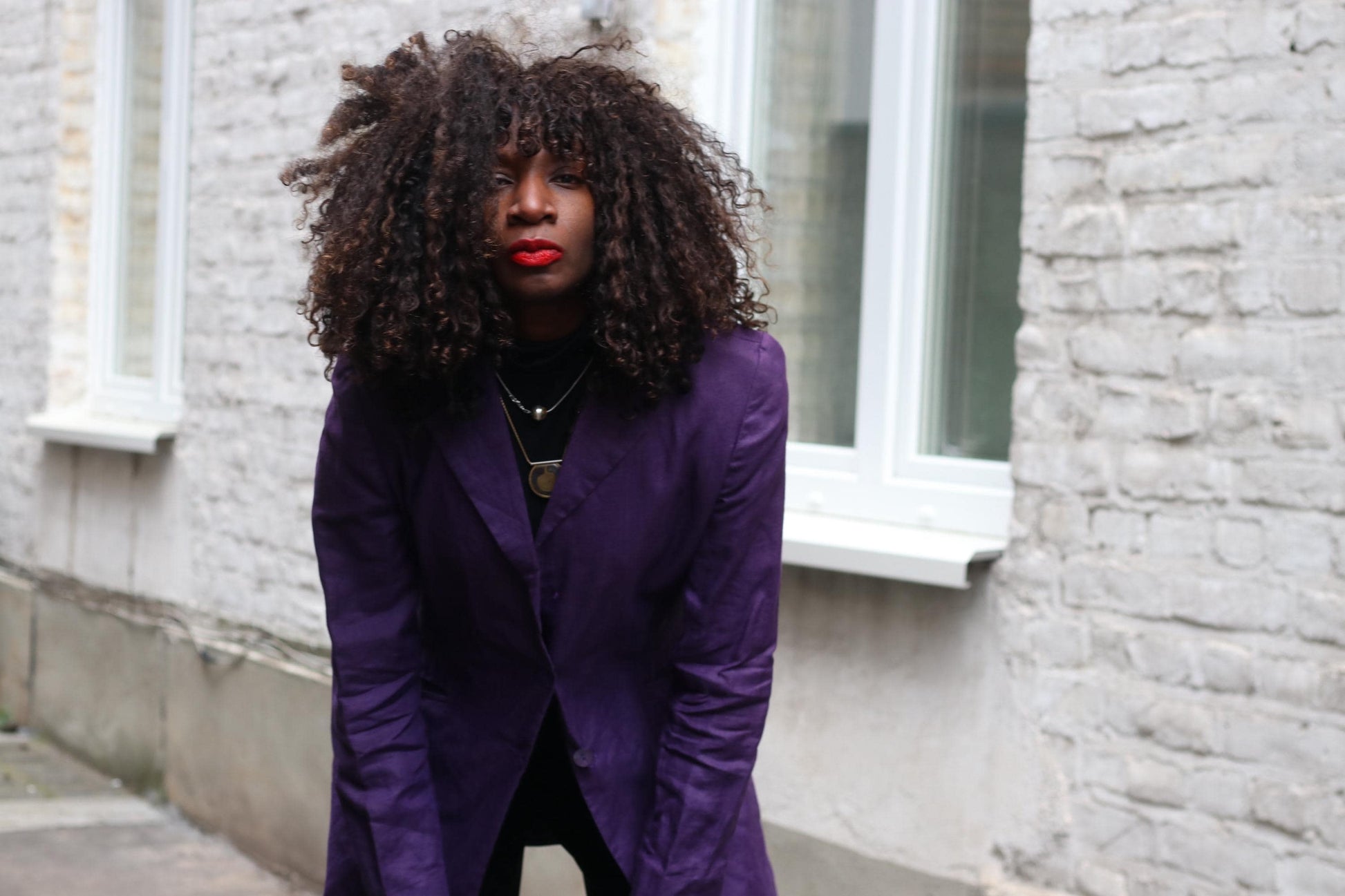 Purple Linen Blazer Vintage Italian 100% Lino Jacket Longline Oversized Summer Coat