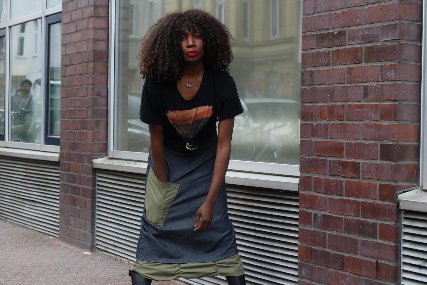 Y2k Denim Maxi Skirt| Avant Garde Cargo Pocket Long Skirt" Patchwork Utility Design XS