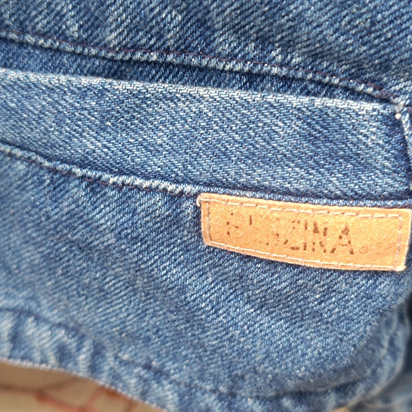 Vintage Denim Jacket Beaded Sleeve Detail Boho Jean Coat Blue Oversized Denim Top