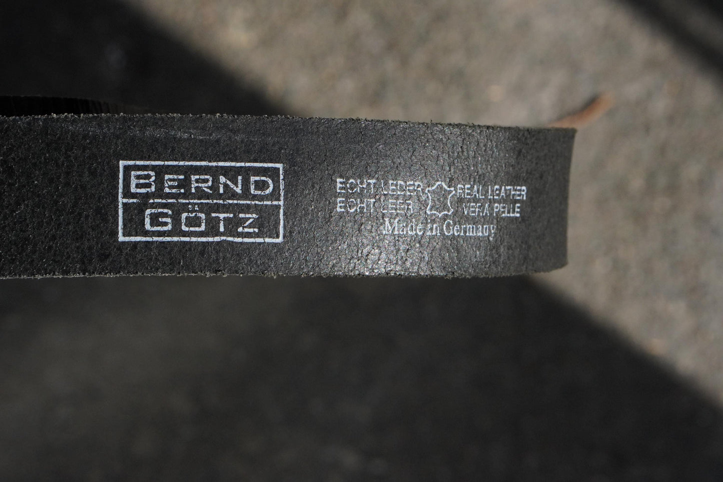 Vintage Bernd Götz Black Patent Leather Belt Made in Germany 85cm Slim Chic