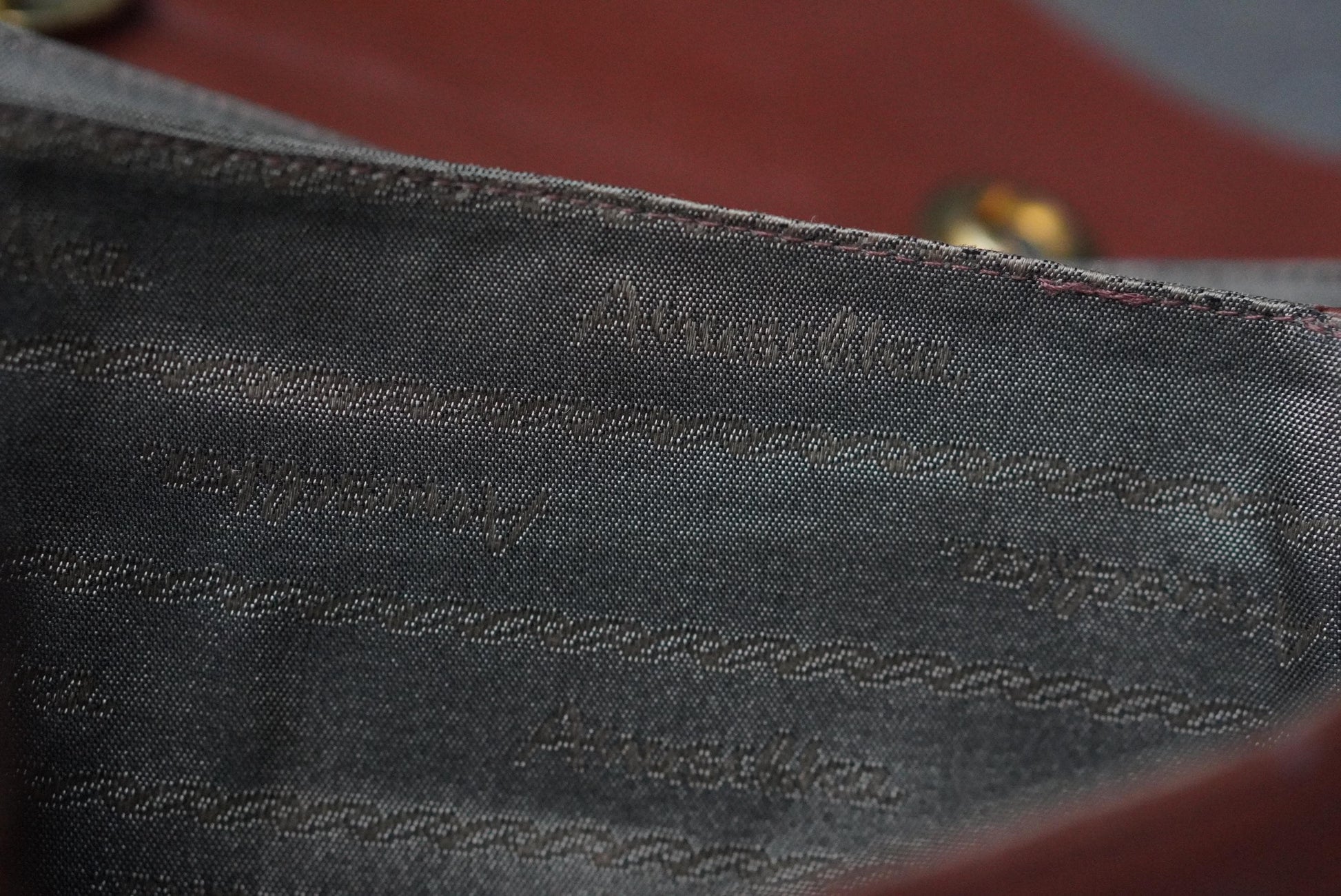 Vintage Amsellka Cognac Leather Handbag Lizard Embossed Flap Top Handle Bag