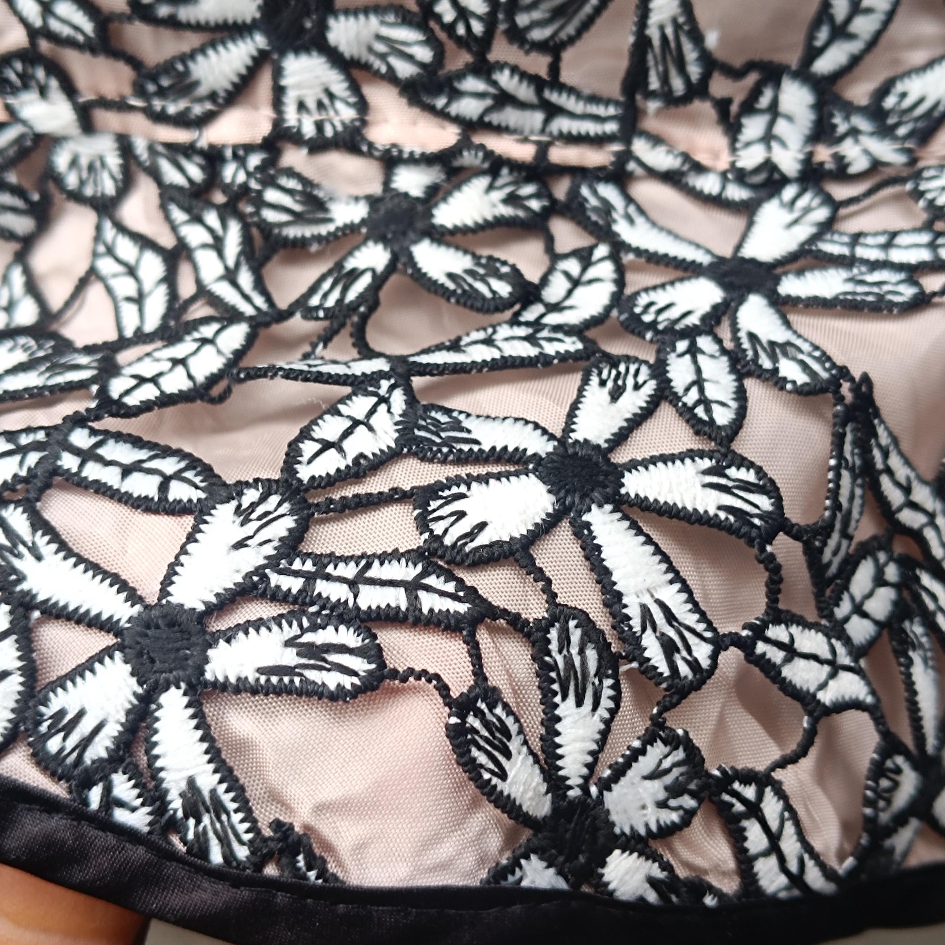 Vintage Merletti Floral Lace Mini Skirt| 90s Romantic Ruffle Hem Skirt Size S