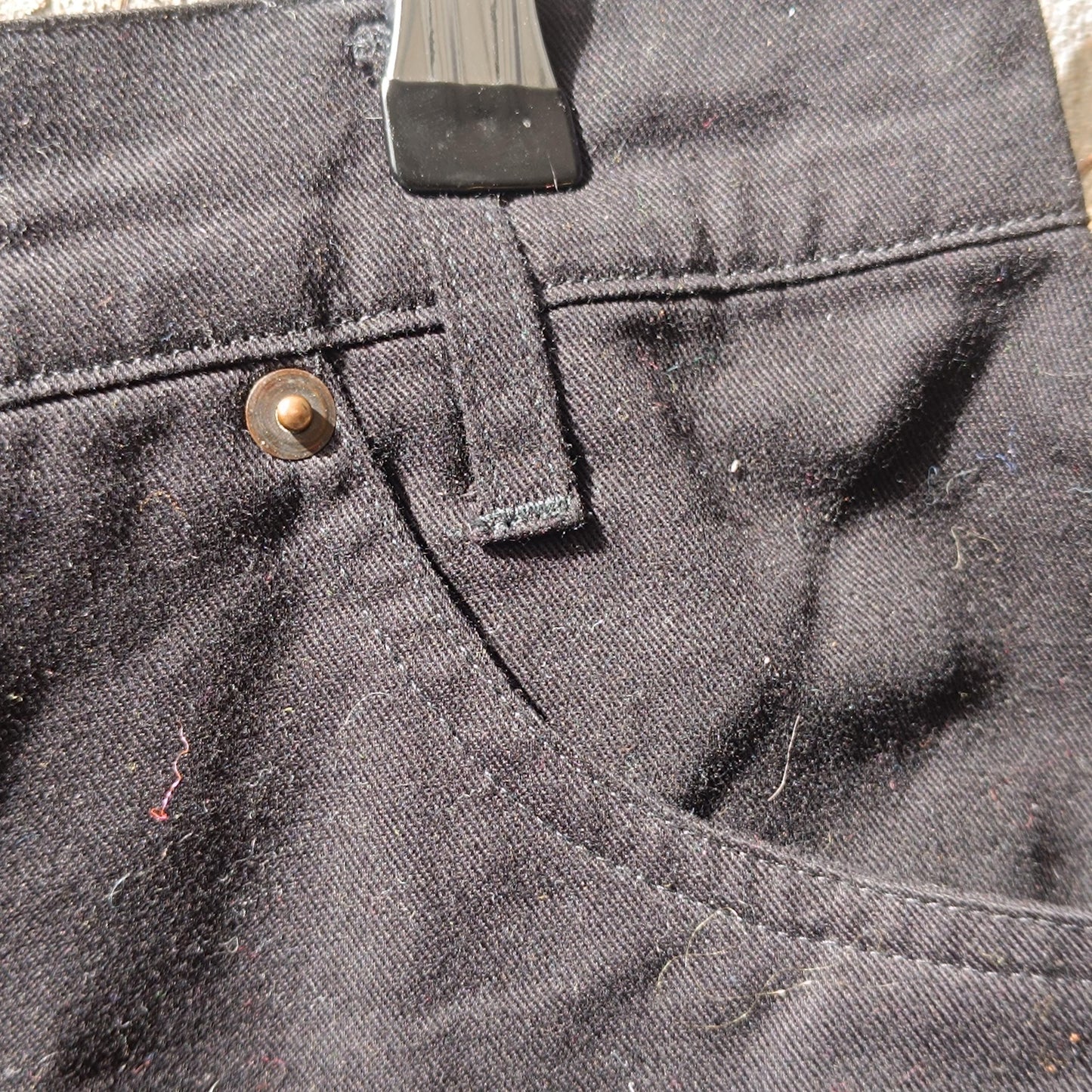Vintage Black Cotton Shorts| High Waisted Bermuda Shorts| Minimalist Summer Bottoms