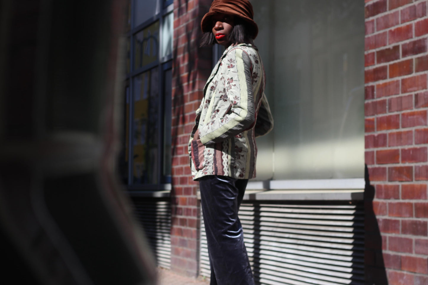 Vintage Patchwork Blazer Floral Tapestry Jacket Mixed Print Boho 90s Art To Wear