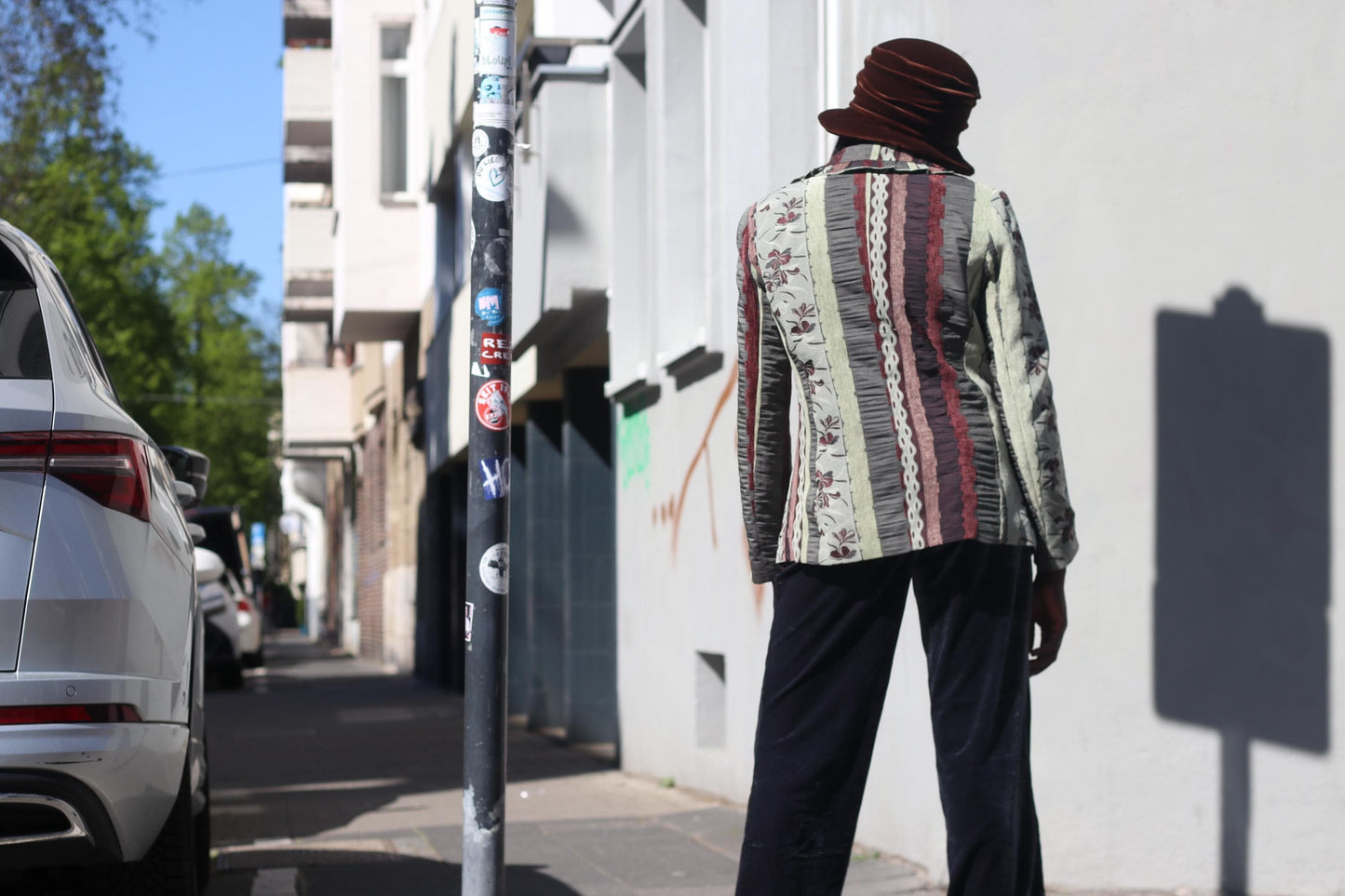 Vintage Patchwork Blazer Floral Tapestry Jacket Mixed Print Boho 90s Art To Wear