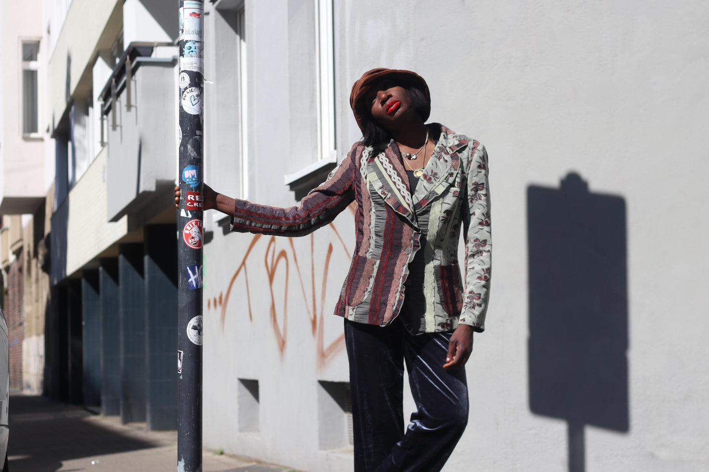 Vintage Patchwork Blazer Floral Tapestry Jacket Mixed Print Boho 90s Art To Wear