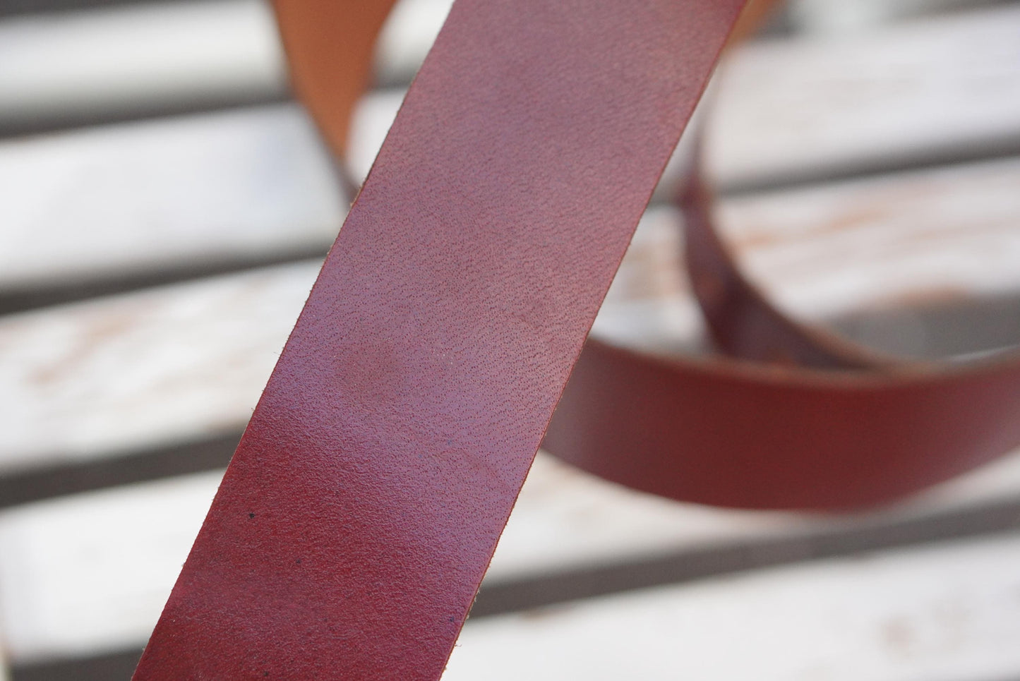 Oxblood Leather Belt Vintage Fireman Buckle Solid Hide Wide Burgundy Waist Belt