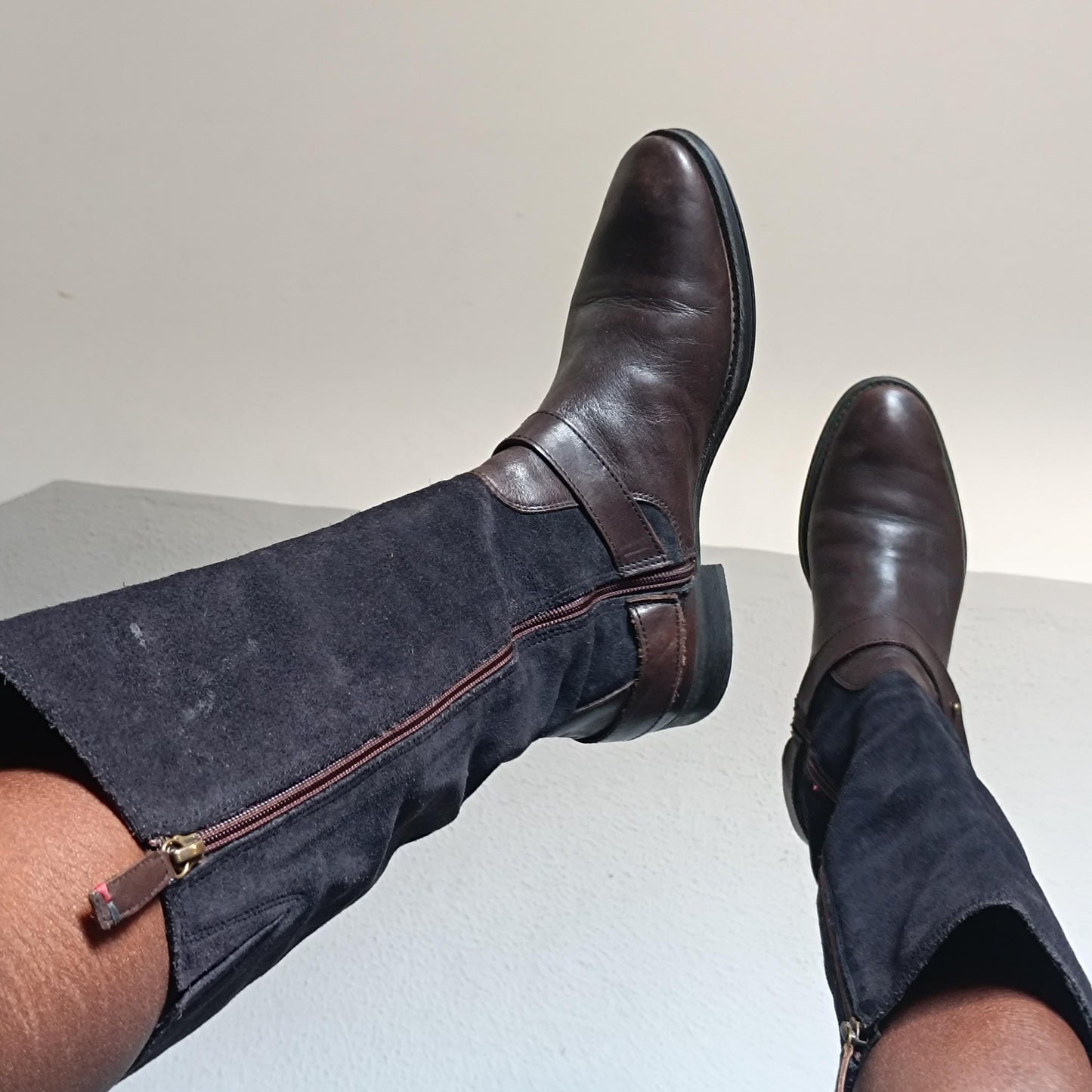 Tommy Hilfiger Boots - Vintage 2000s Brown Leather Suede - EU 37