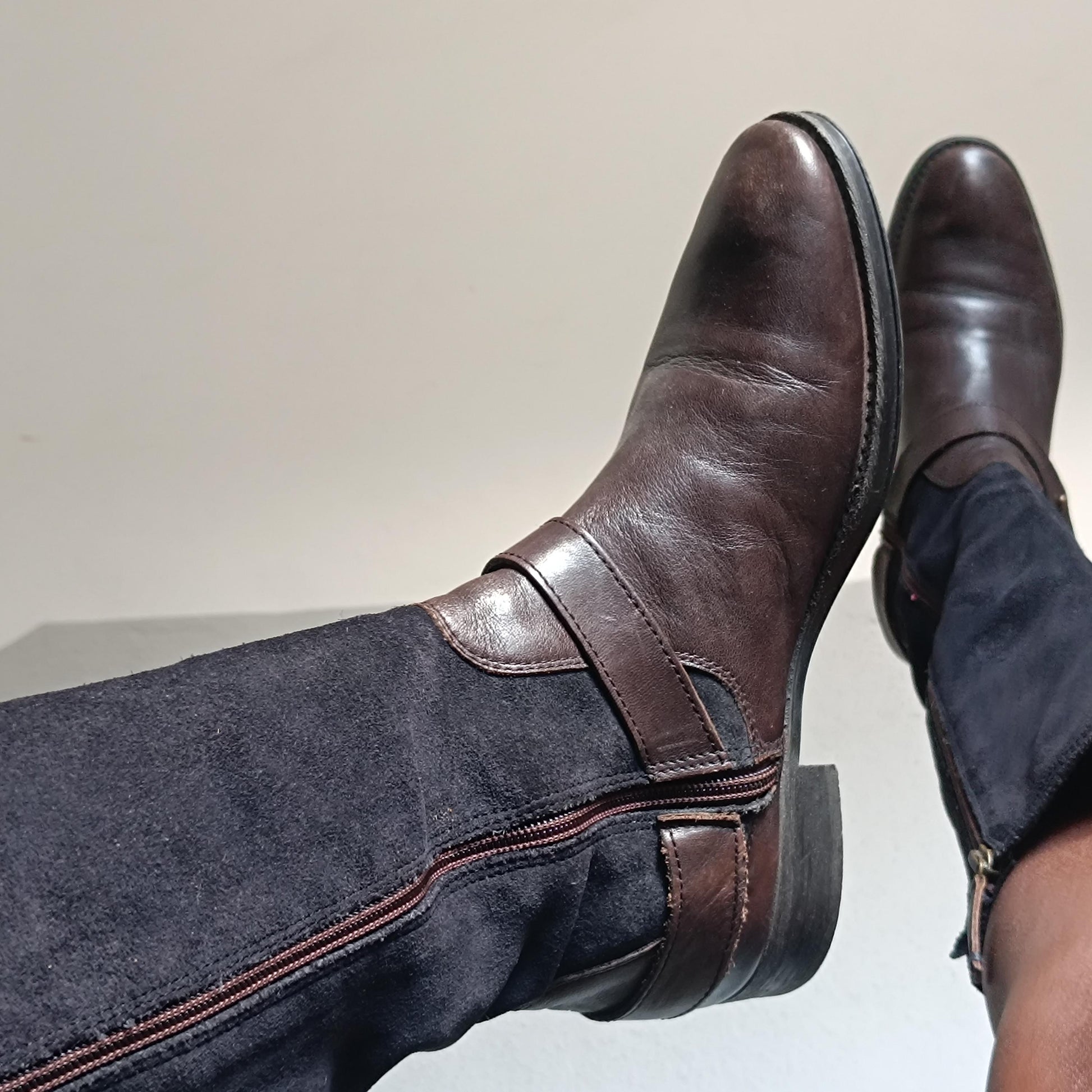 Tommy Hilfiger Boots - Vintage 2000s Brown Leather Suede - EU 37