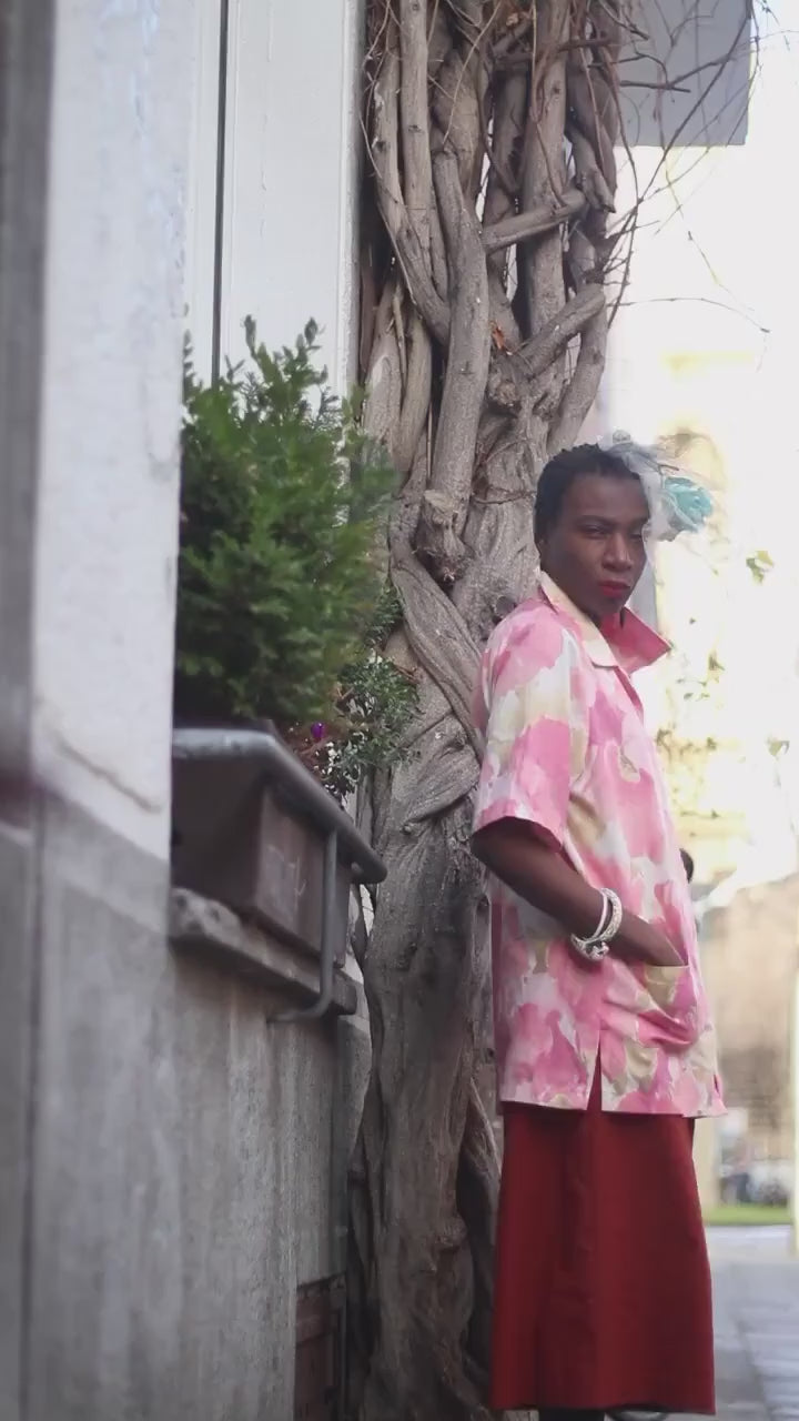 Vintage Floral Print Shirt with Pockets Summer Chic