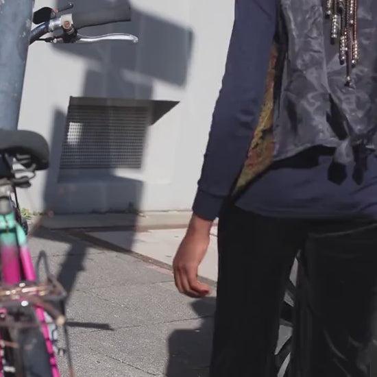 Vintage Paisley Tapestry Vest Brocade Waistcoat Dark Academia Boho Gilet Small