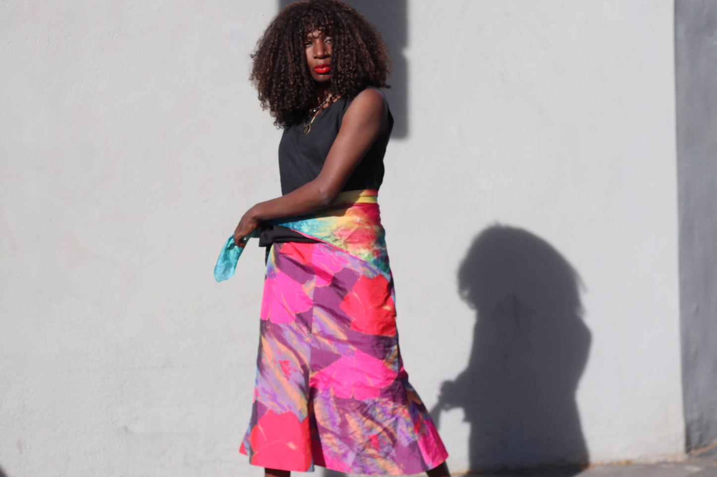 The Kaleidoscope Scarf - Vintage Tie-Dye Silk Feel Wrap