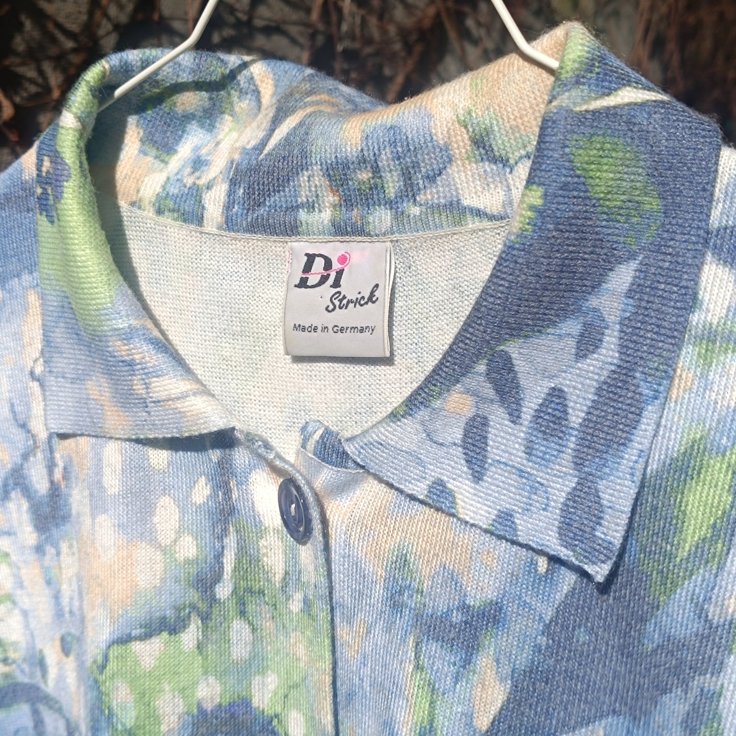 The Vintage Impressionist Watercolor Knit Cardigan