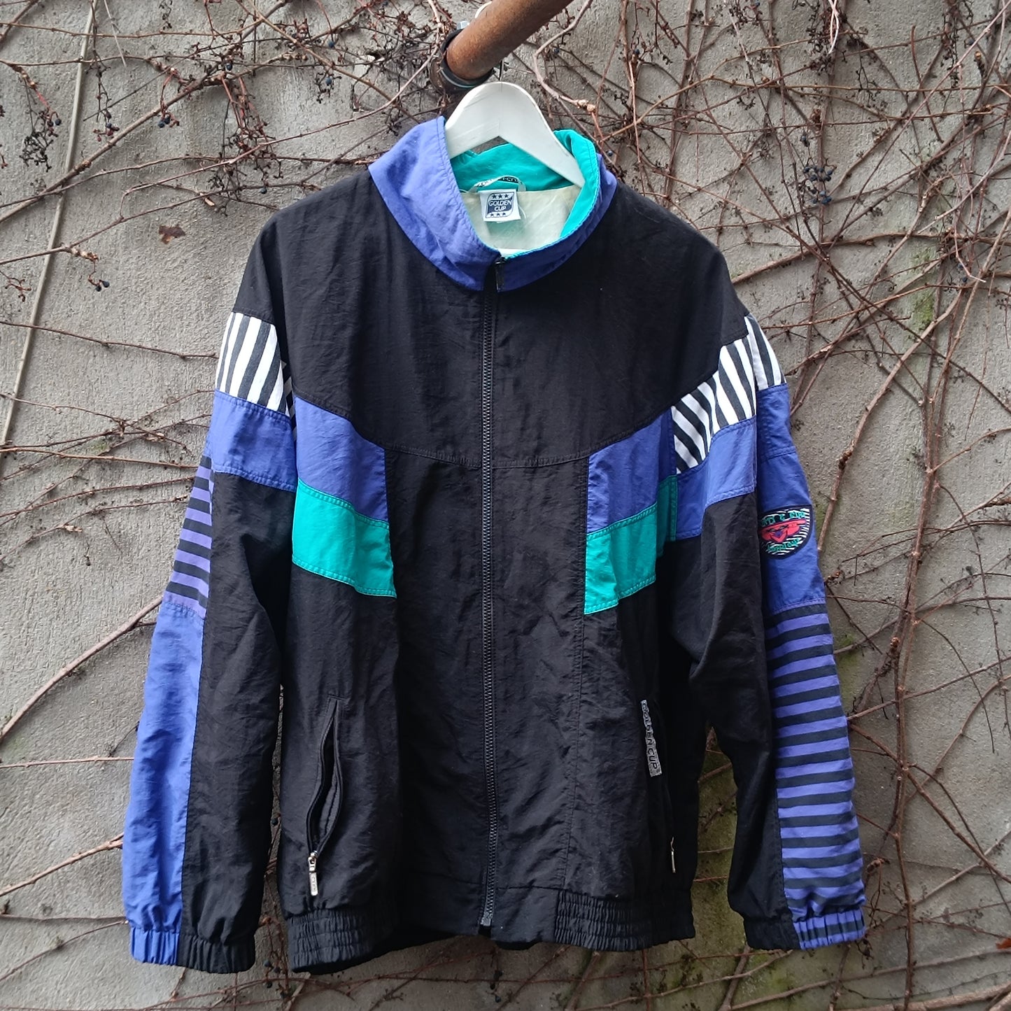 The Retro Remix: 90s Colorblock Oversized Windbreaker