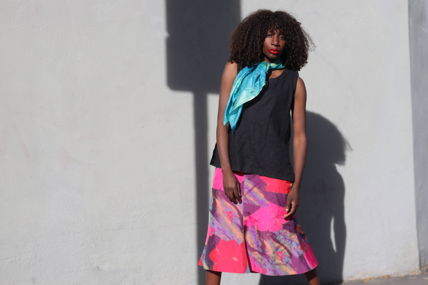 The Kaleidoscope Scarf - Vintage Tie-Dye Silk Feel Wrap