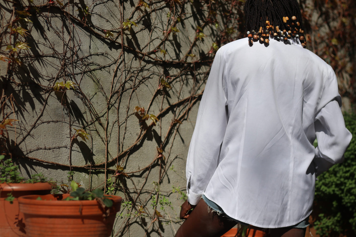 Vintage Vera Condotti White Blouse Size S-M