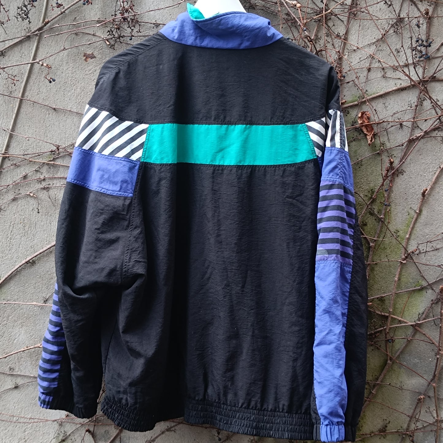 The Retro Remix: 90s Colorblock Oversized Windbreaker