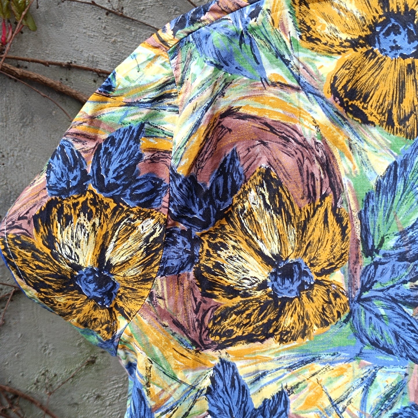 70s Mini Dress | Vintage Women's Floral Print Summer Dress