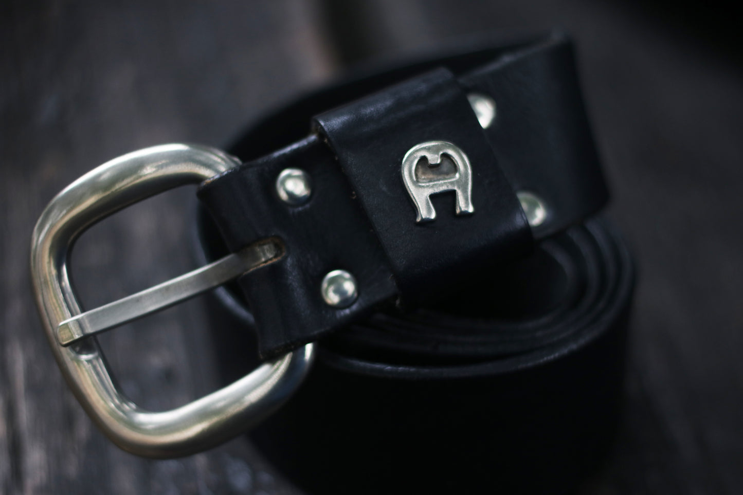 Vintage Etienne Aigner Belt| Black Genuine Leather Belt