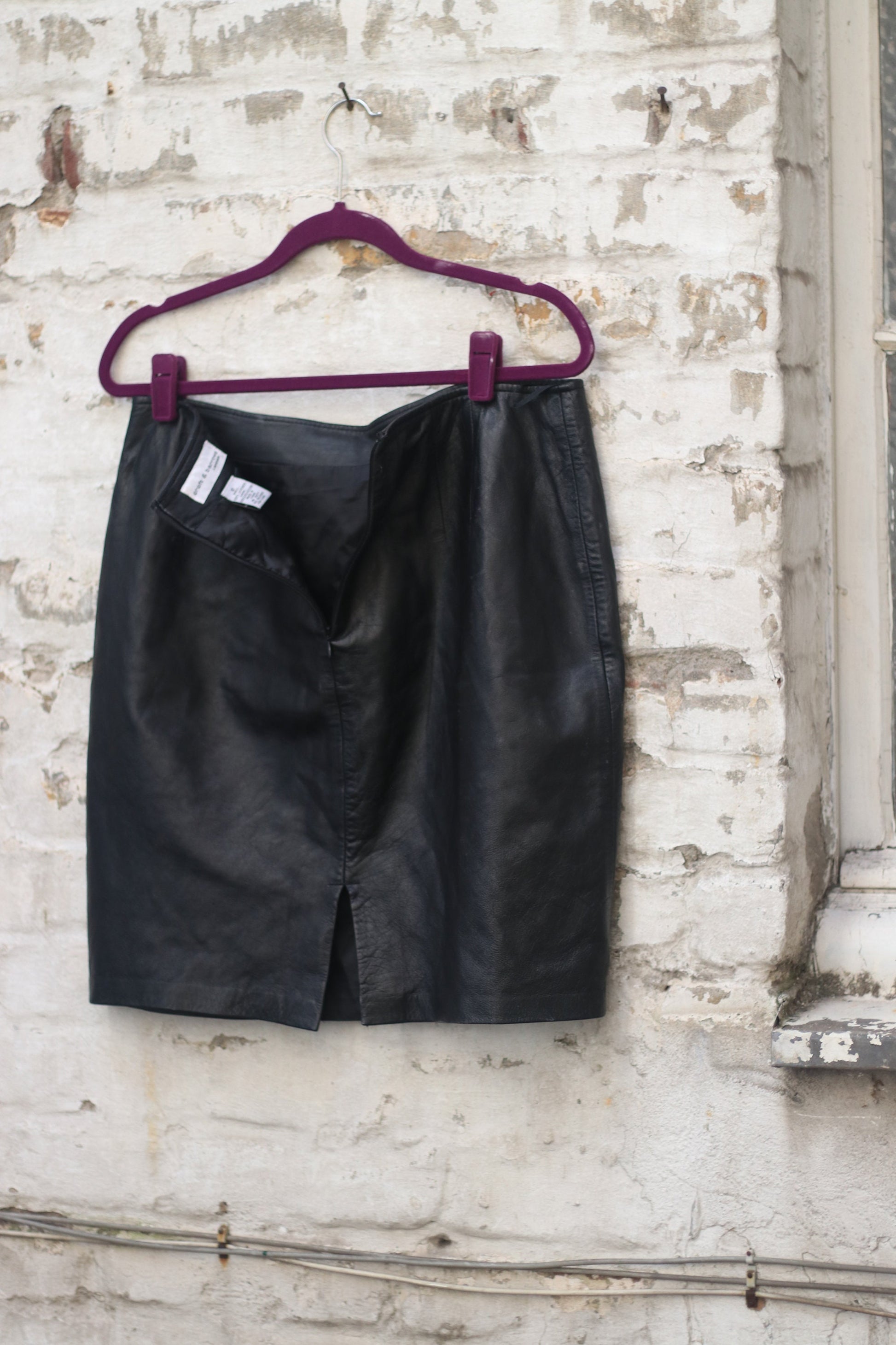 Vintage 90s Craft and Burrows Black Mini Skirt Size Medium to Large