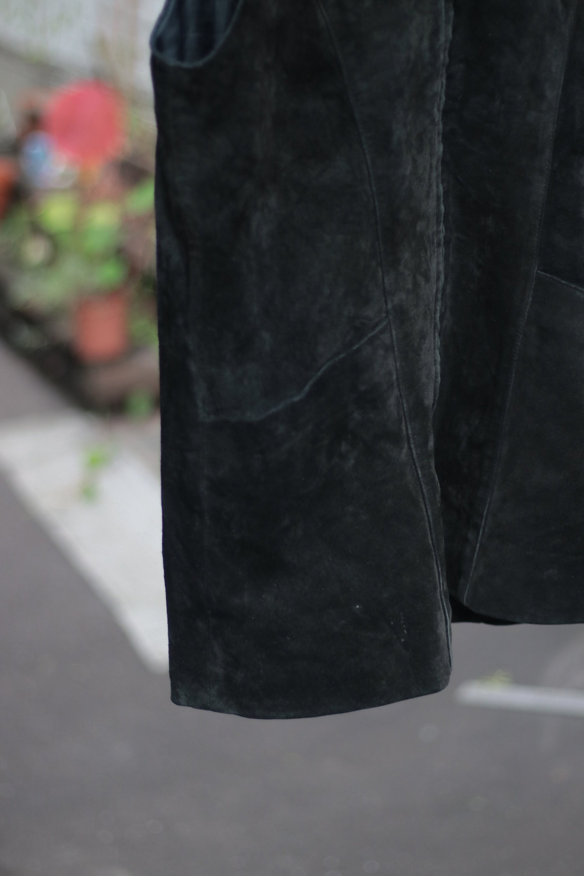 Vintage Street One 90s Suede Vest or Mini Dress in Black size