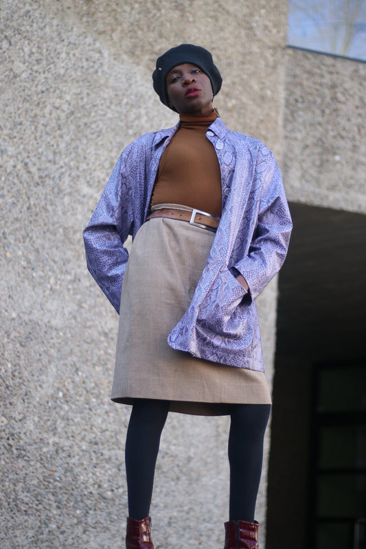 Jean Paul Gaultier Brown Skirt| Vintage Brown classic skirt workwear office chic. size large