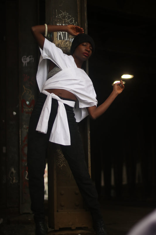 Vintage Black leather Mix Trousers| 90s High Waisted pants size Small | Tough luxe Capsule wardrobe leather design
