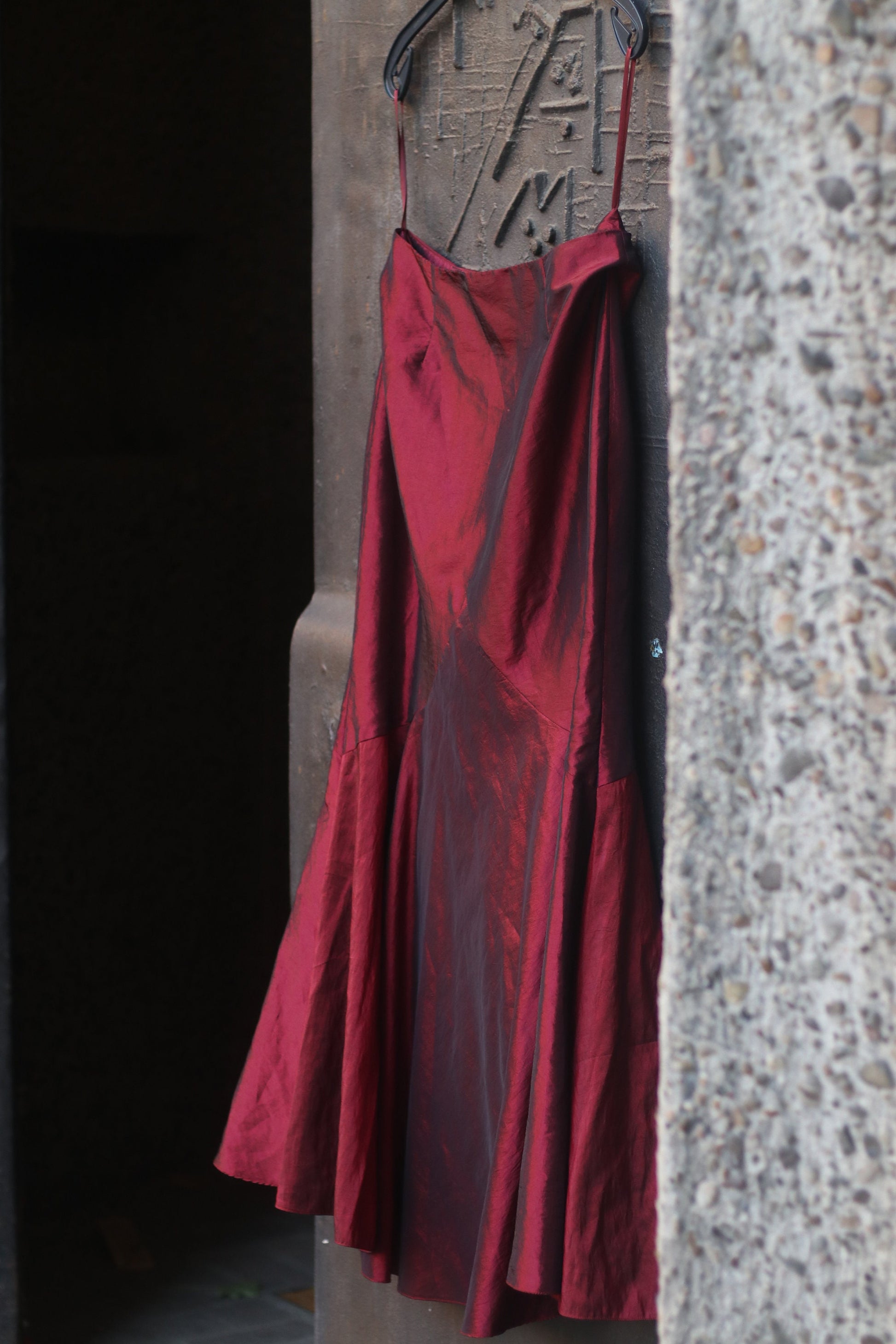 90s maxi skirt with tulle| Vintage opulent peplum design after dark glamour