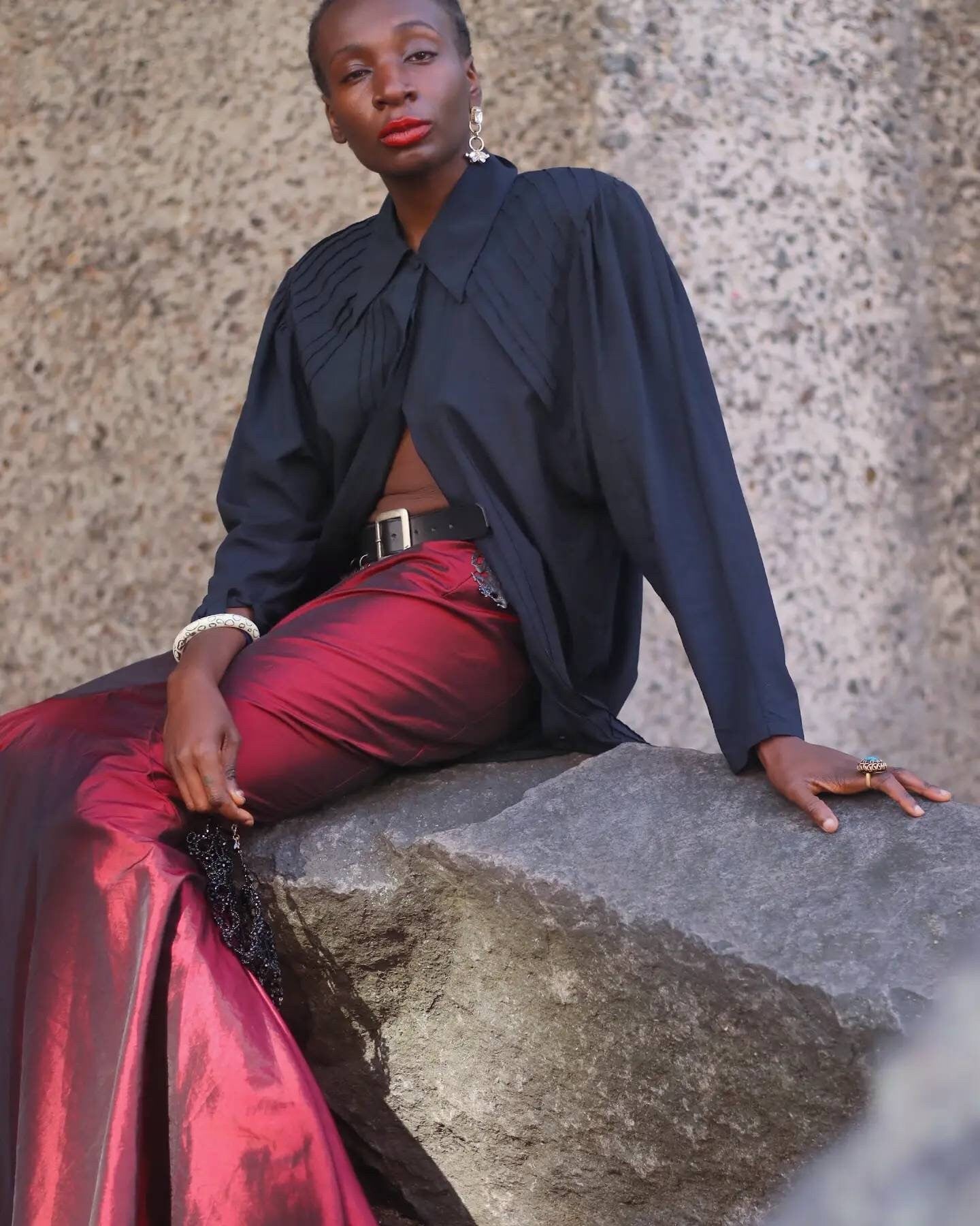 90s maxi skirt with tulle| Vintage opulent peplum design after dark glamour