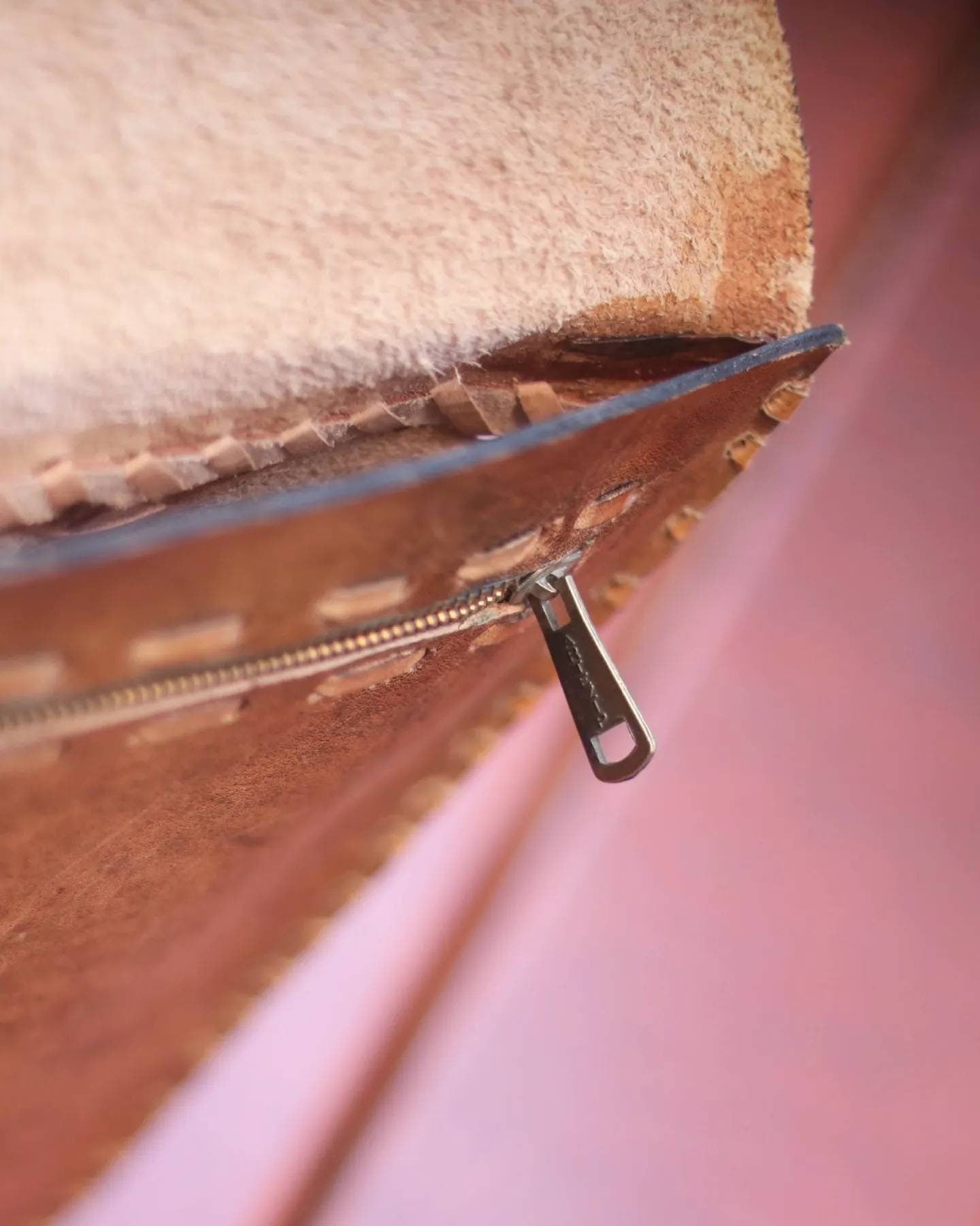 Vintage leather woven clutch or office bag | Minimalist Boho chic laptop bag