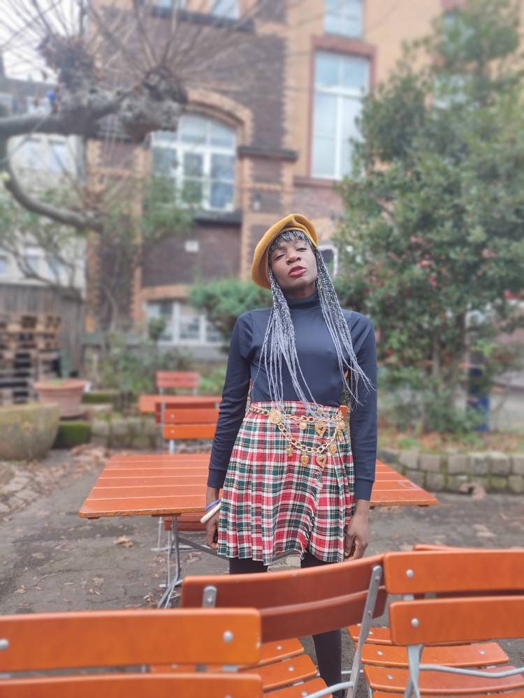 90s Pleated skirt | Vintage checkered mini skirt red and black plaid skirt Made in Italy| punk inspired tartan skirt