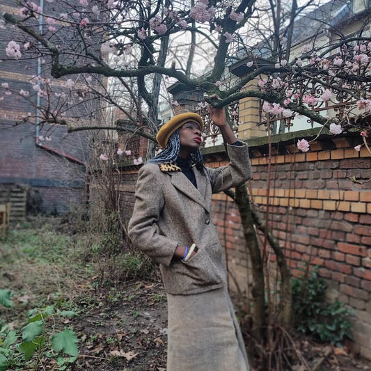 70s handmade blazer with animal print collar| Vintage tailored leopard detailed coat design