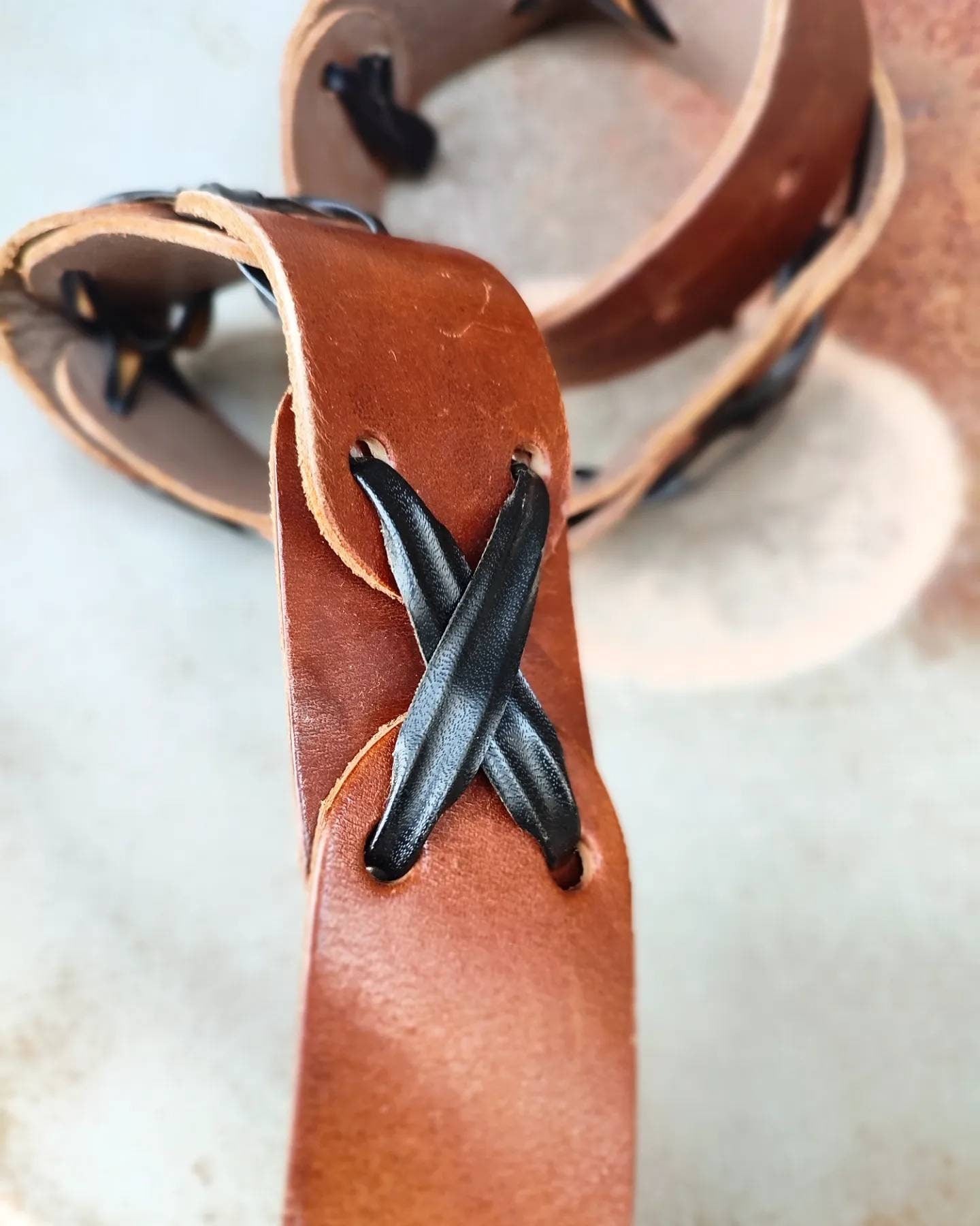 Vintage Brown Leather belt| Western-inspired belt with statement buckle