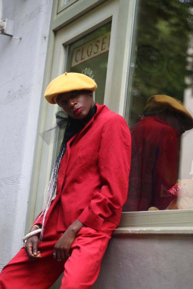 Vintage Red Betty Barclay Blazer| Classic Buttoned down Blazer Work wear