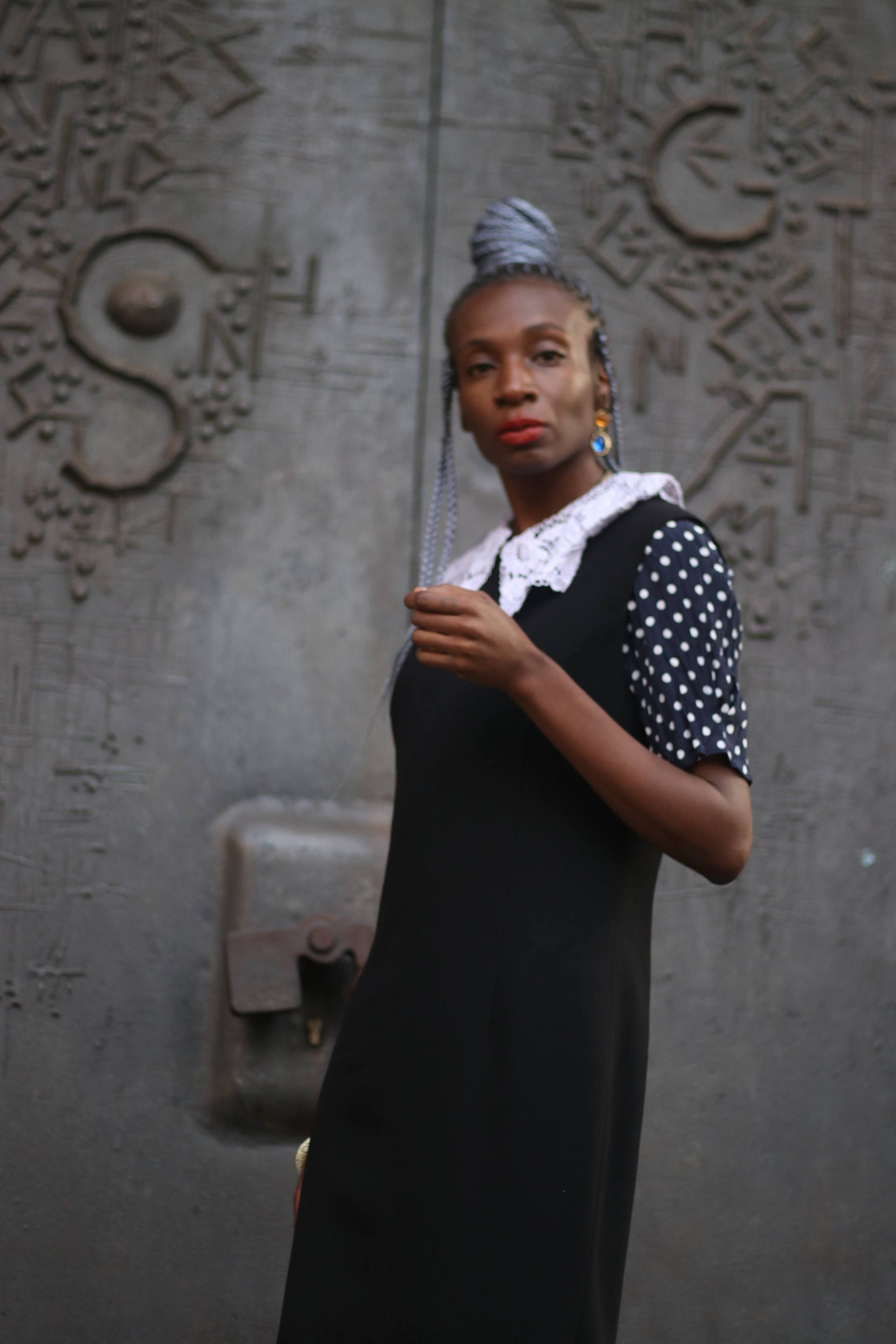 90s Signe incognito Wool Dress| Vintage Classic sleeveless dress in black