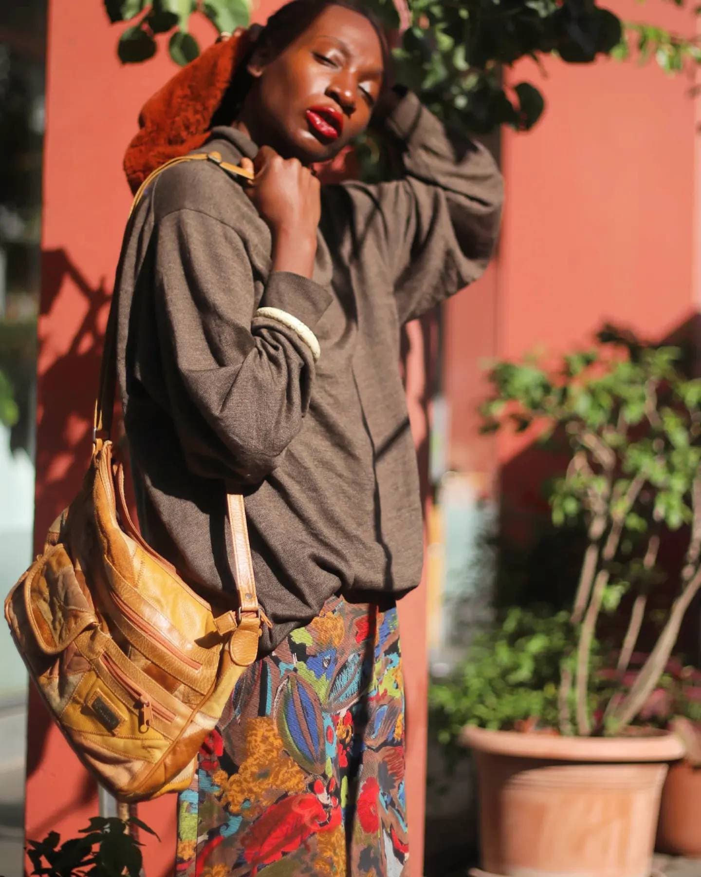 70s patchwork leather shoulder bag| Vintage Juliette brown suede and leather bohemian design