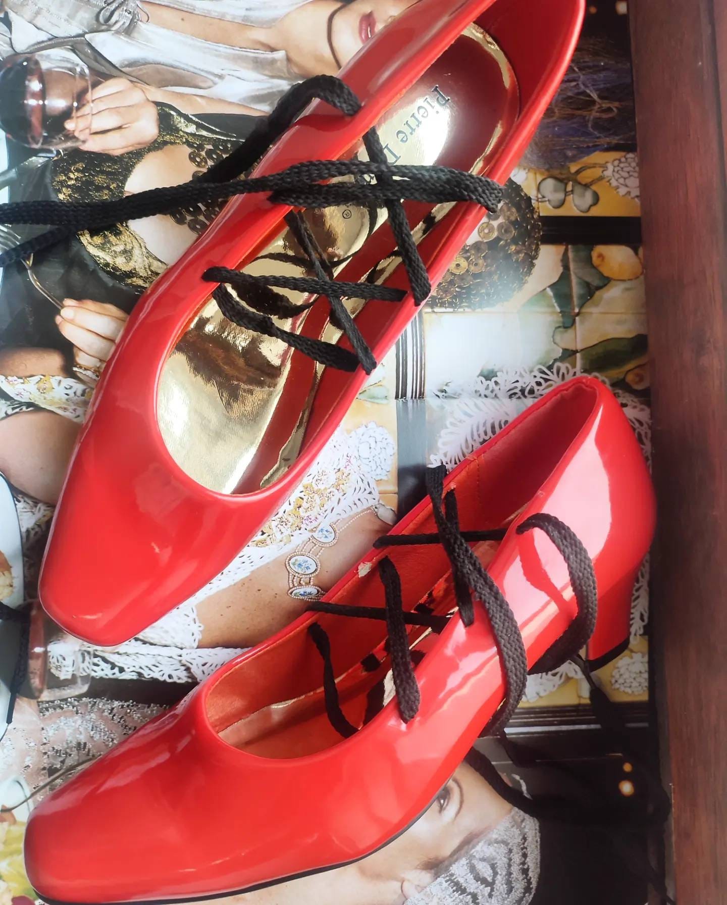 Y2K Pierre Dumas Lace up Pumps| Vintage Orange Synthetic heels with statement lace
